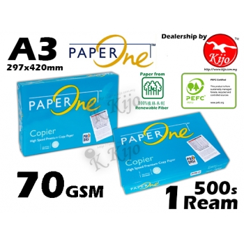 Paper One Copier High Speed Premium Copy Paper A3 Size Paper